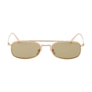 Prada Men Rctangular Frame Gold Sunglasses