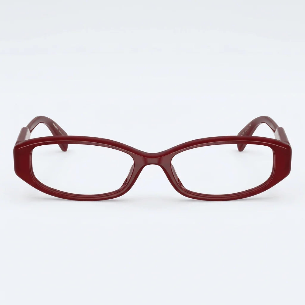Miu Miu Women MU 06ZV Opal Red Rectangle Optical Glasses
