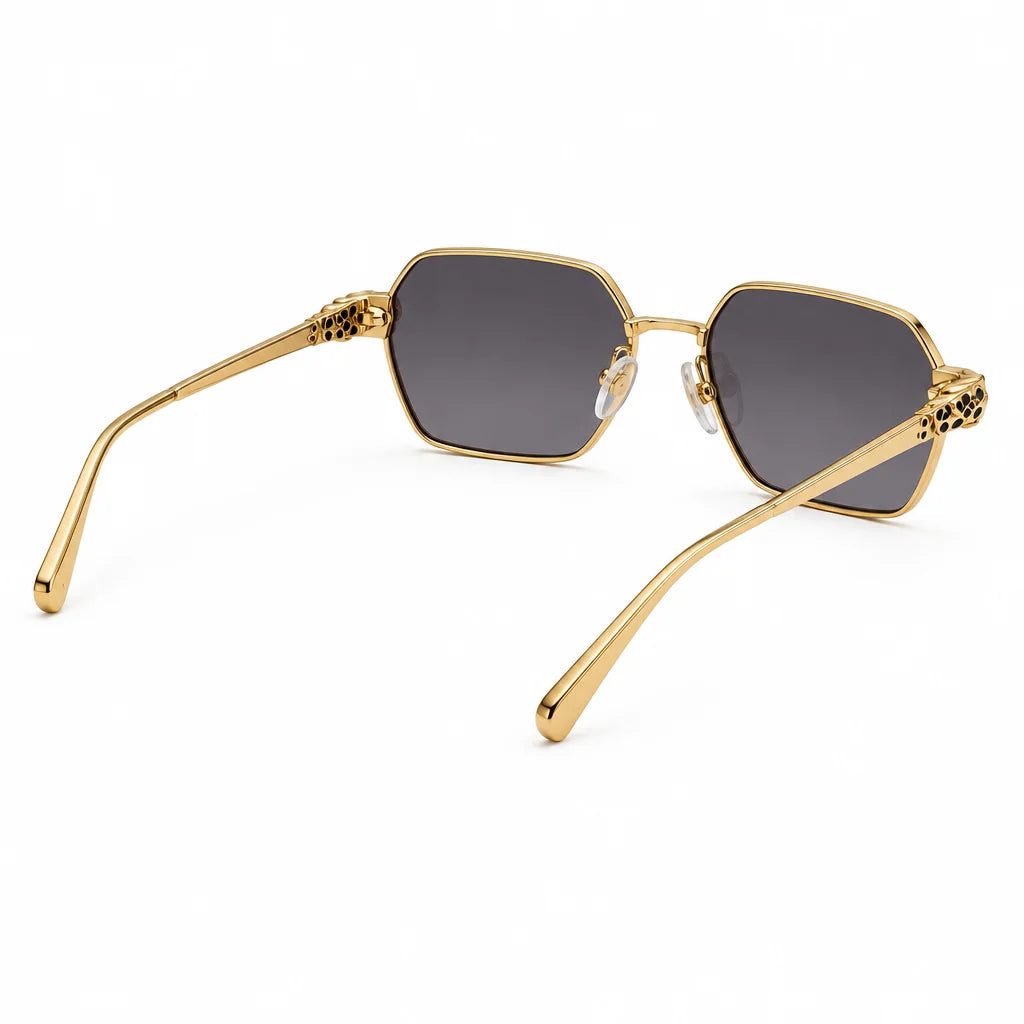 Cartier Panthère de C Women Hexagonal Gradient Grey Sunglasses