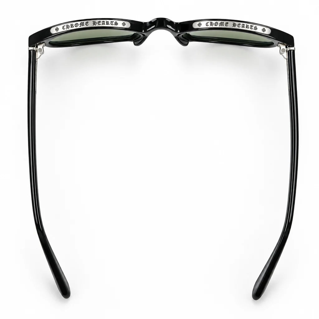 Chrome Hearts Unisex Low Rider Black & Silver Gothic Sunglasses