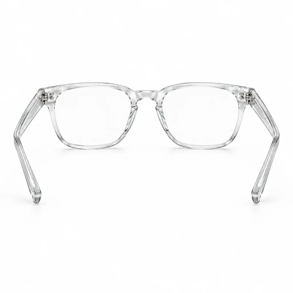 Chrome Hearts Unisex Clear Crystal Gothic Square Optical Glasses