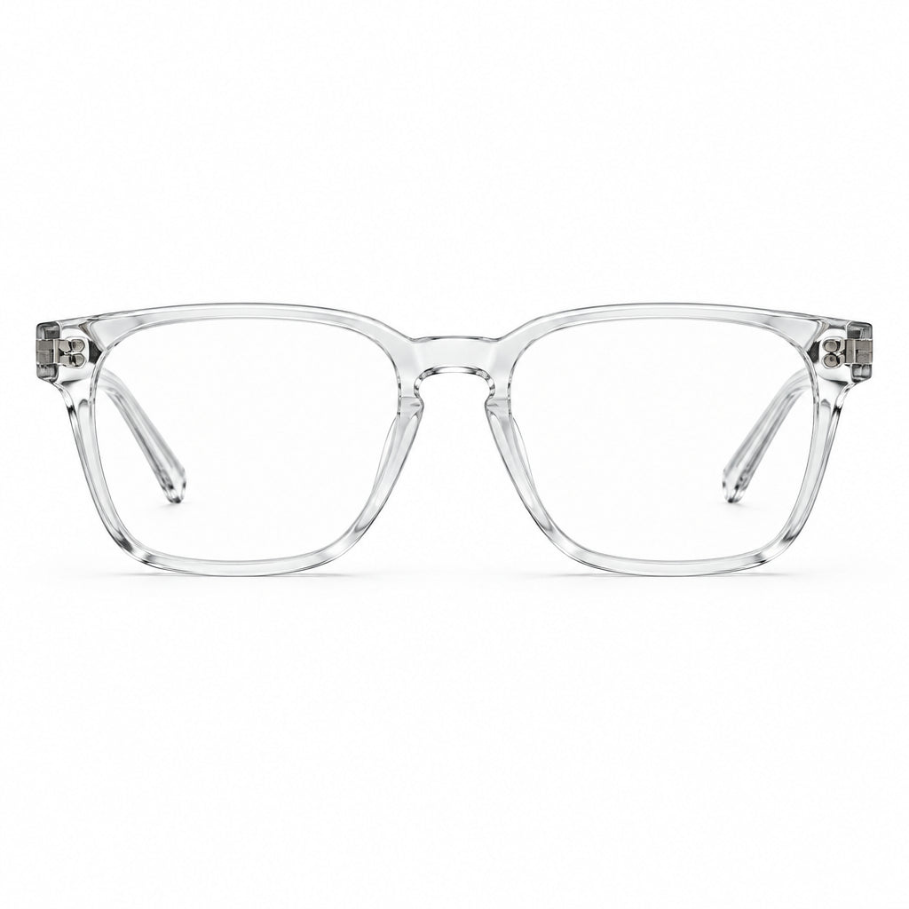 Chrome Hearts Unisex Clear Crystal Gothic Square Optical Glasses